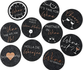 Pack of 10 felt coasters with wine sayings