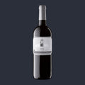 Rey del Sol Rioja Tempranillo DO 2023 – ganze Flasche auf Anthrazit