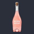 Born Brut Rosé organic – ganze Flasche auf Anthrazit