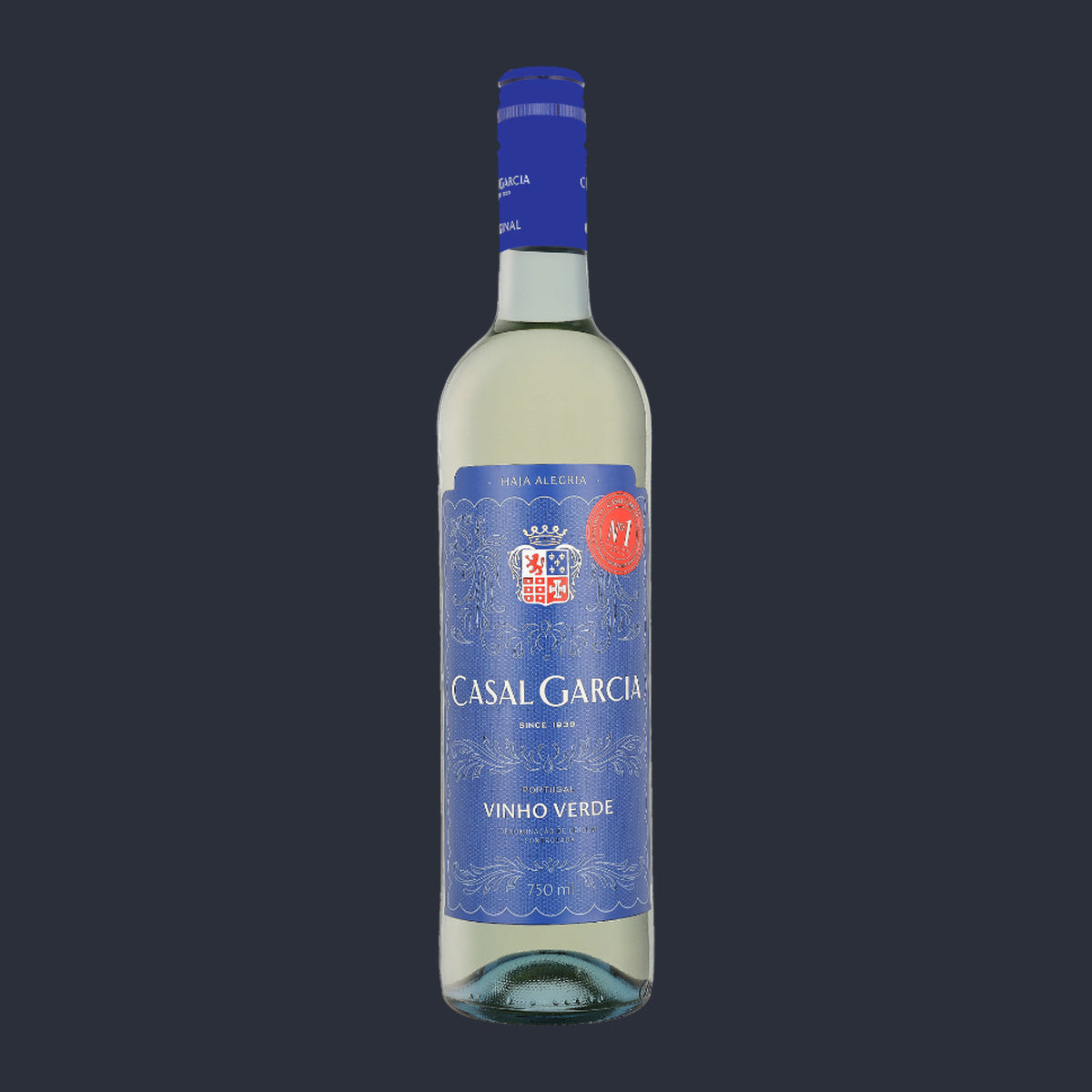 Casal Garcia Vinho Verde – ganze Flasche auf Anthrazit