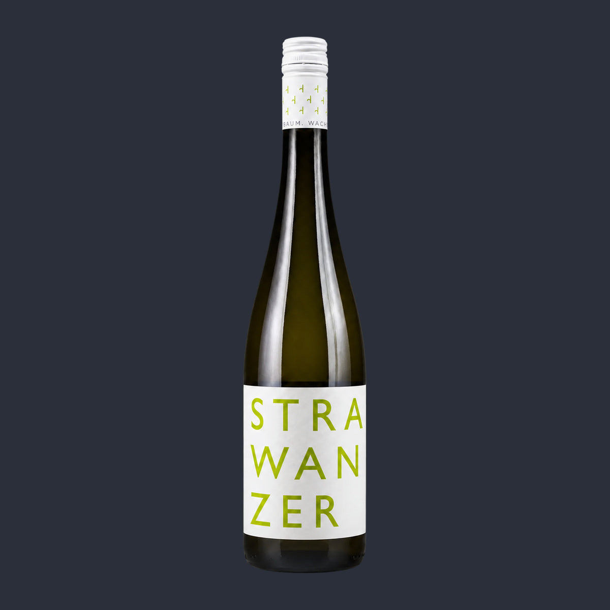 2024 Gruener Veltliner Federspiel® Ried Setzberg – ganze Flasche auf Anthrazit