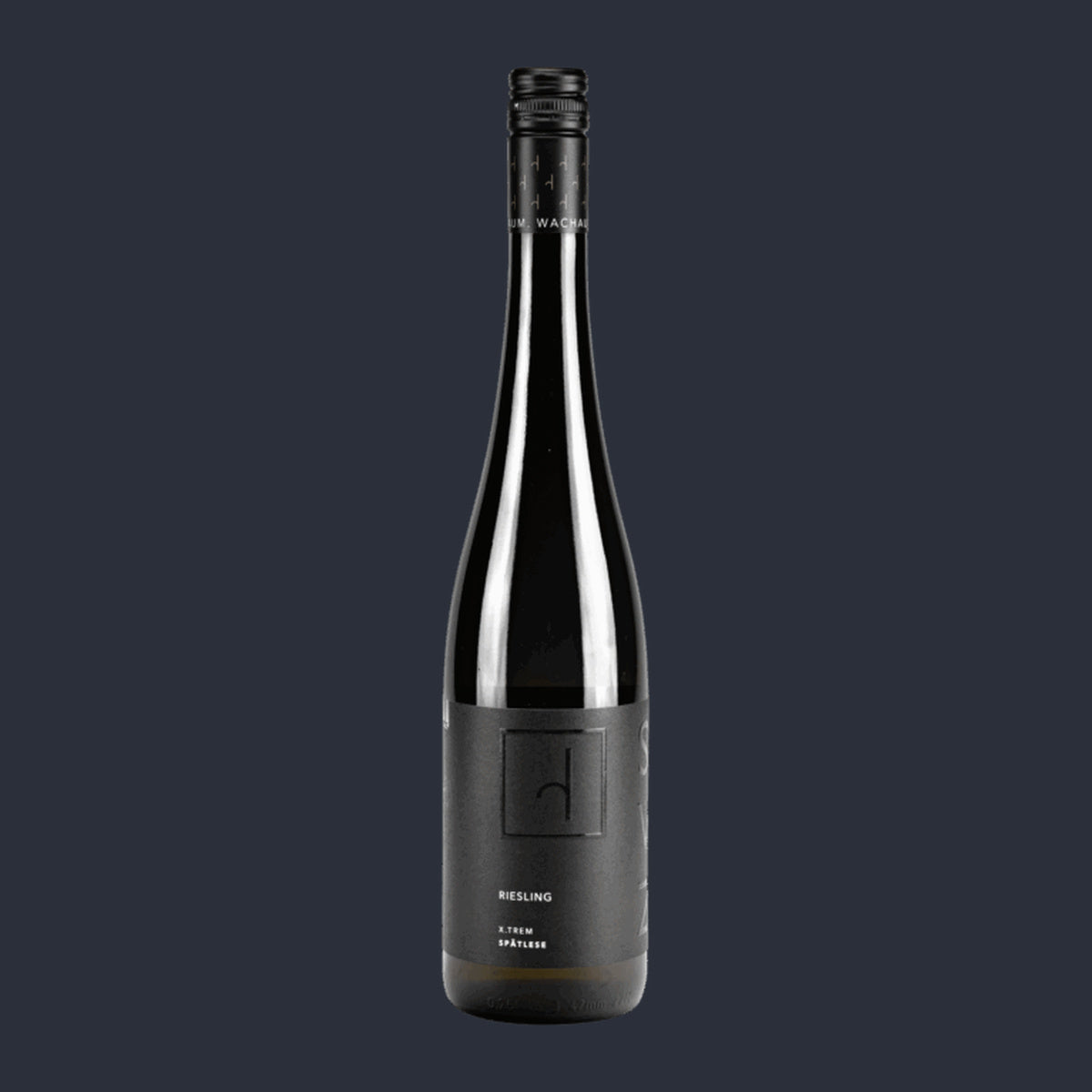 Riesling X-TREM 2023 – ganze Flasche auf Anthrazit
