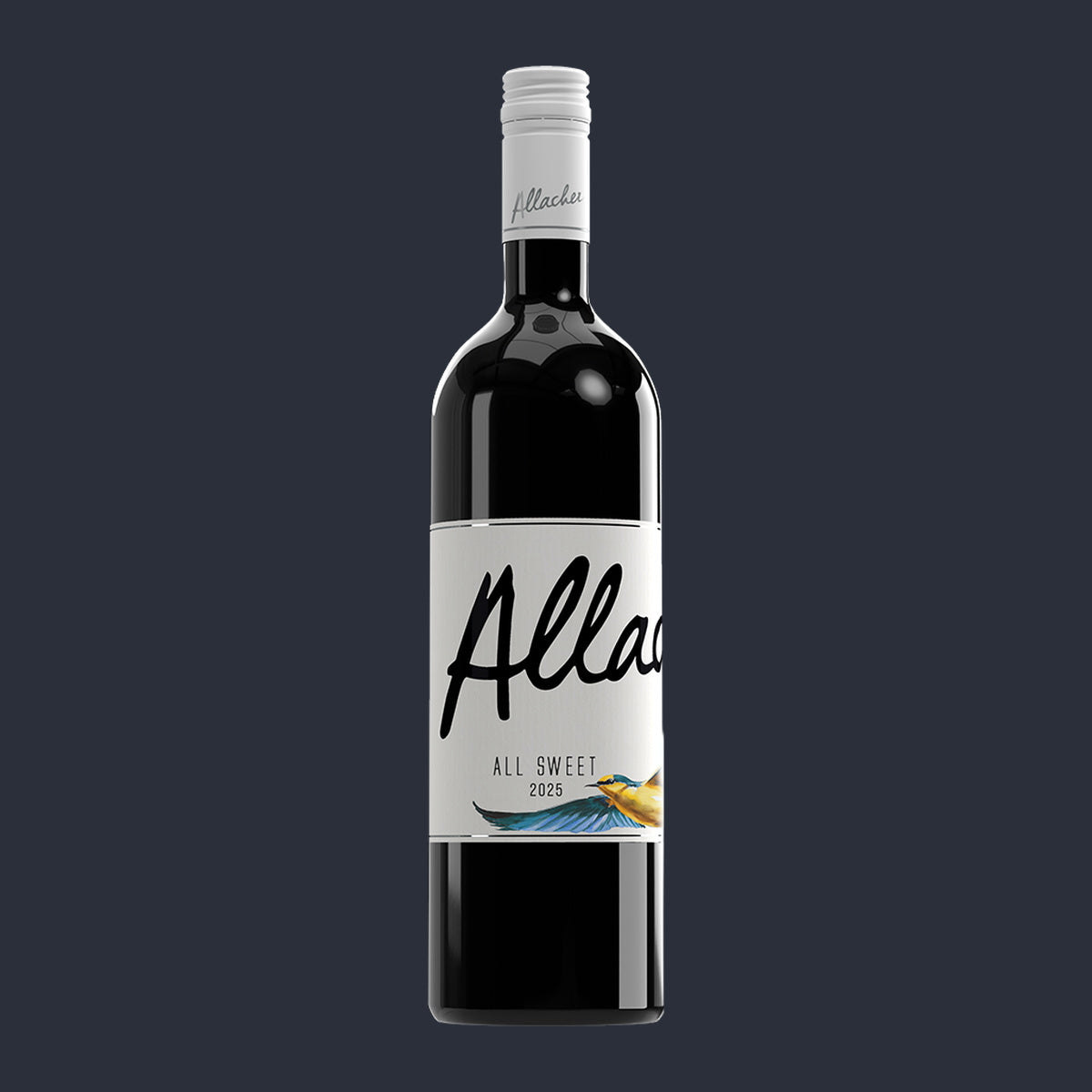 ALL SWEET MO Lieblich 2025 – ganze Flasche auf Anthrazit