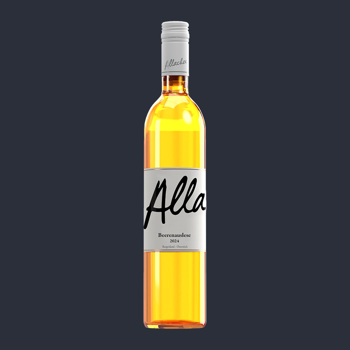 Beerenauslese SA/WR Süß 0,375L 2024 – ganze Flasche auf Anthrazit